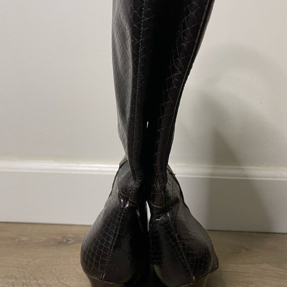 Renzo Formentini Brown Snakeskin Boots - Picture 7 of 13